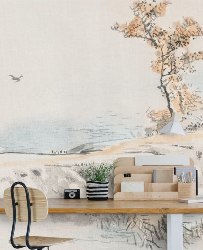 Landschap behang muurschildering 