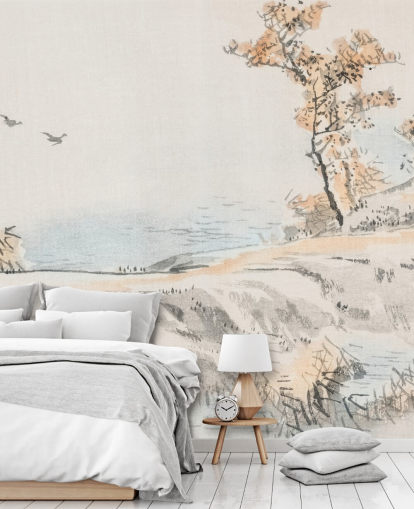 Landschap behang muurschildering 