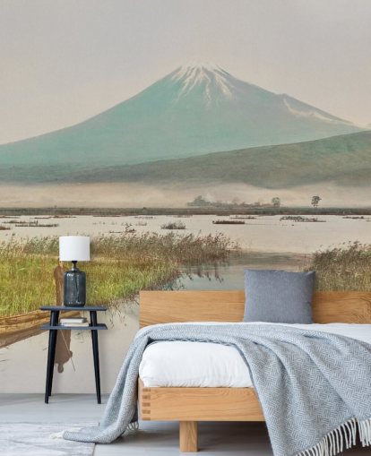 Le mont Fuji vu de la peinture murale de Kashiwabara Le mont Fuji vu de la peinture murale de Kashiwabara