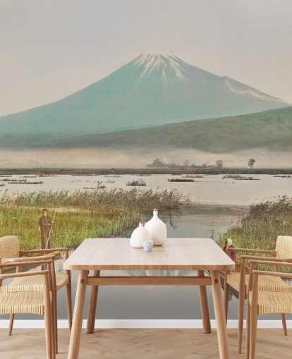 Le mont Fuji vu de la peinture murale de Kashiwabara