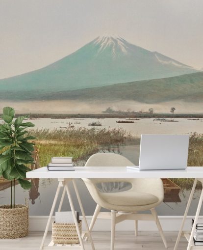 Il Monte Fuji visto dal murale di Kashiwabara