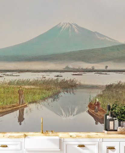 Mount Fuji as seen from Kashiwabara Mural