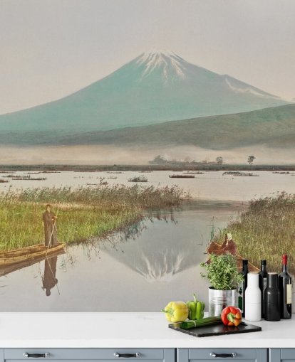 Il Monte Fuji visto dal murale di Kashiwabara Il Monte Fuji visto dal murale di Kashiwabara