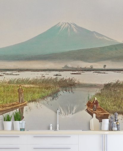 Mount Fuji as seen from Kashiwabara Mural