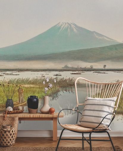 Le mont Fuji vu de la peinture murale de Kashiwabara