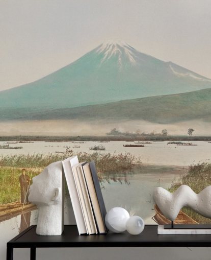 Le mont Fuji vu de la peinture murale de Kashiwabara Le mont Fuji vu de la peinture murale de Kashiwabara