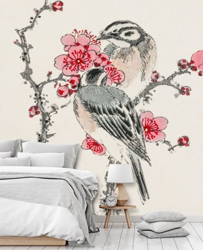 Tapeten-Wandbild „Pinien-Wimpelkette 