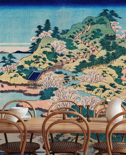 Sesshu Ajigawaguchi Tenposan väggmålning 