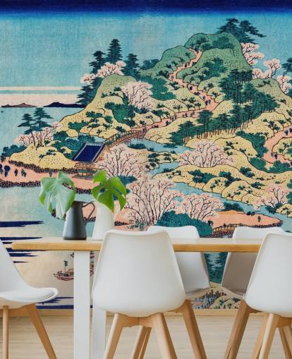 Decorazione murale Sesshu Ajigawaguchi Tenposan 