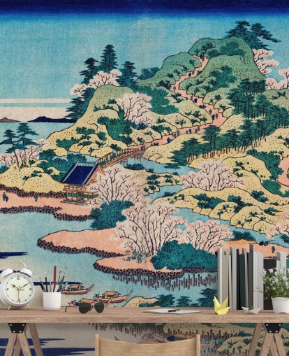 mural sesshu ajigawaguchi tenposan 