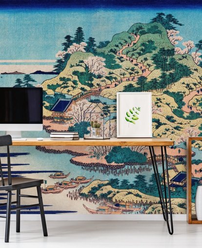 Sesshu Ajigawaguchi Tenposan Mural 