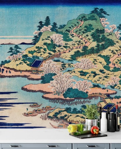 Sesshu Ajigawaguchi Tenposan Mural 