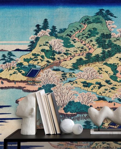 Peinture murale Sesshu Ajigawaguchi Tenposan Peinture murale Sesshu Ajigawaguchi Tenposan