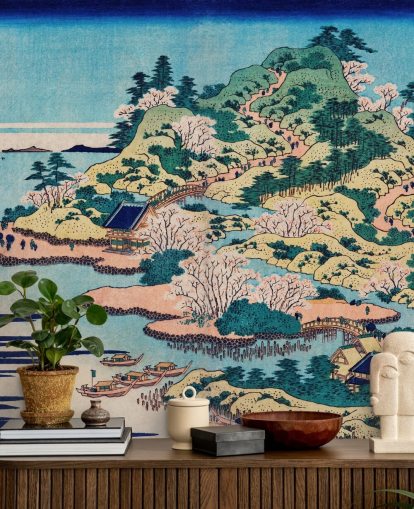 Sesshu Ajigawaguchi Tenposan Mural 