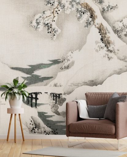 Snowscape Wallpaper Mural 