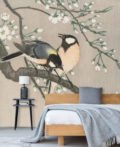 Papier Peint Fresque Seins sur une Branche 