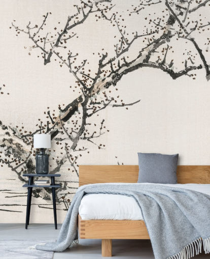 Tree Against Water Wallpaper Mural 