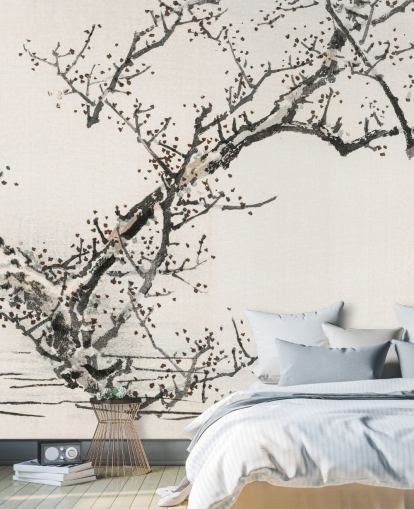 Tree Against Water Wallpaper Mural 