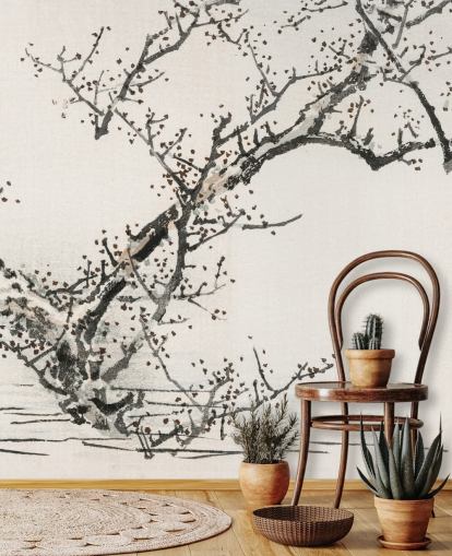 Tree Against Water Wallpaper Mural 