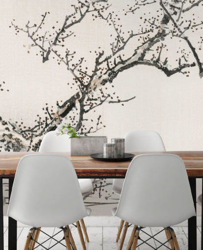 Tree Against Water Wallpaper Mural 