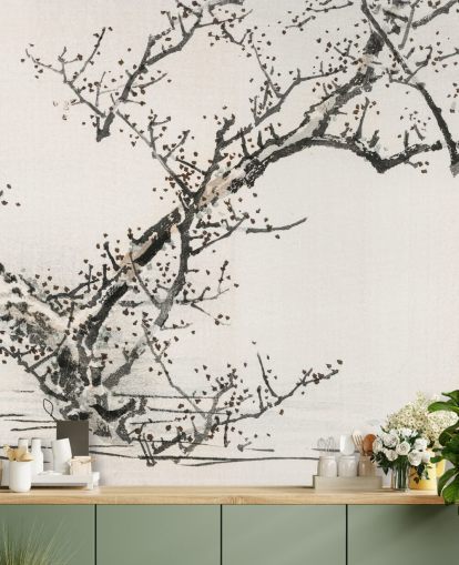 Tree Against Water Wallpaper Mural 