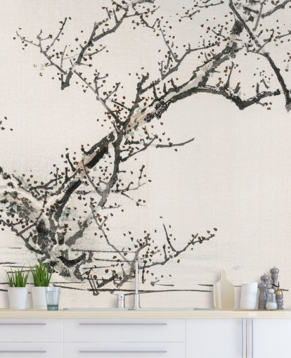 Papel pintado Árbol contra el agua Papel pintado Árbol contra el agua