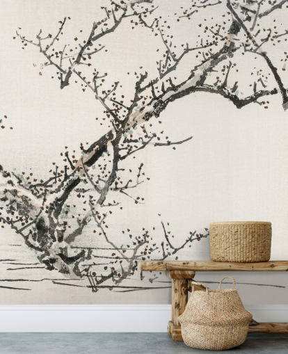 Tree Against Water Wallpaper Mural 