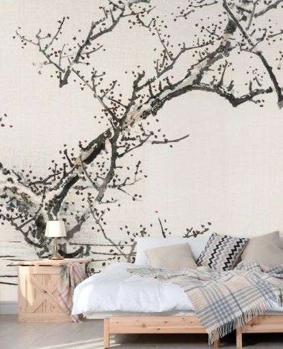 Tree Against Water Wallpaper Mural 