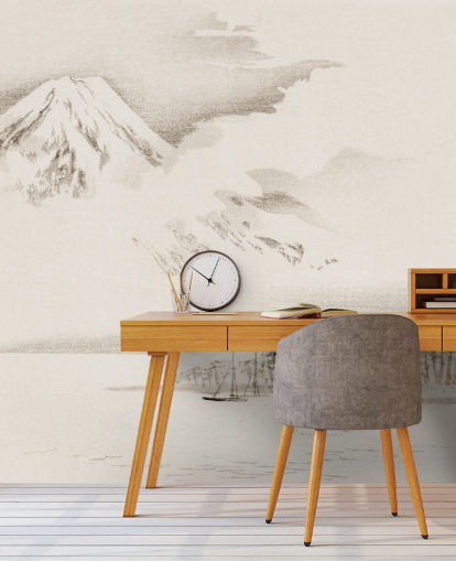 Decorazione murale con vista sul Monte Fuji Decorazione murale con vista sul Monte Fuji