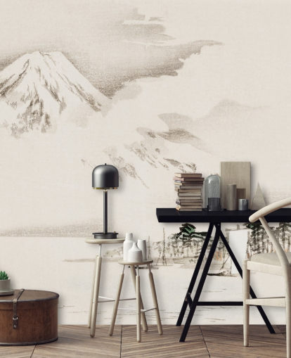 View of Mount Fuji Wallpaper Mural View of Mount Fuji Wallpaper Mural