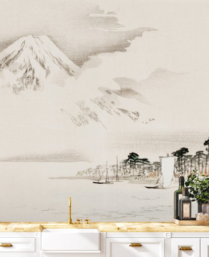 Vista do Monte Fuji Wallpaper Mural