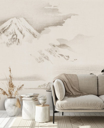 Uitzicht op Mount Fuji Wallpaper Mural Uitzicht op Mount Fuji Wallpaper Mural