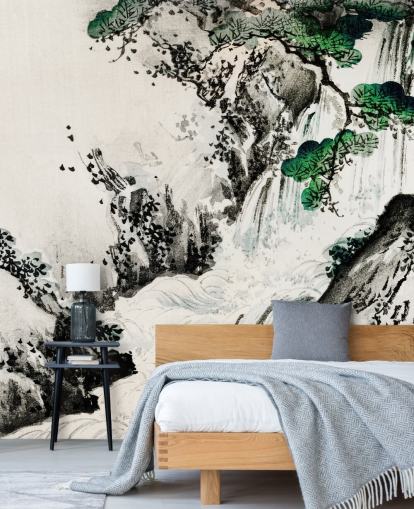 Cascading Waterfall Wallpaper Mural