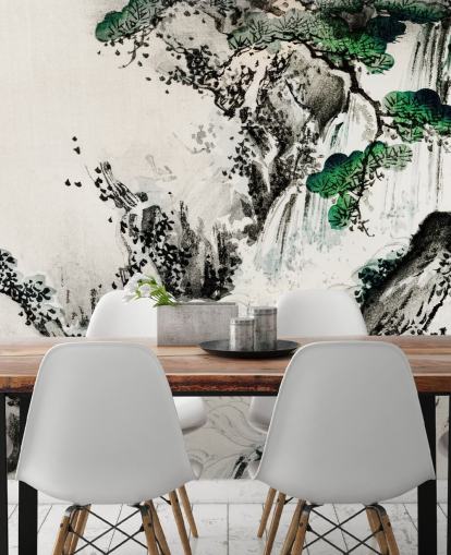 Cascading Waterfall Wallpaper Mural