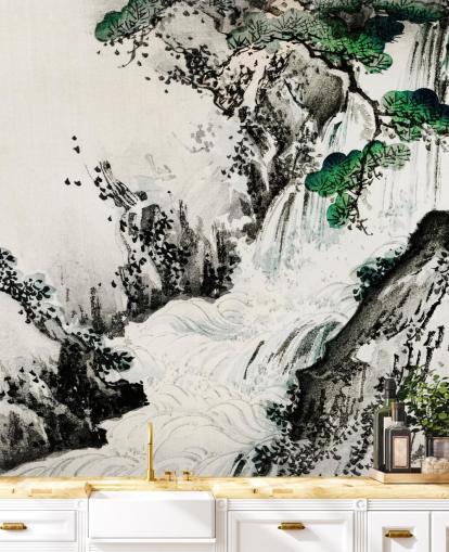 Papier Peint Fresque Cascade