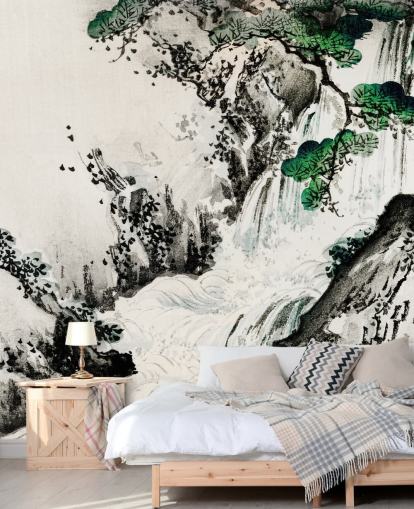 Papel de parede Cascading Waterfall Papel de parede Cascading Waterfall