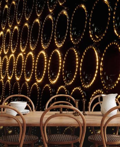 Stacked Wine Wall Mural