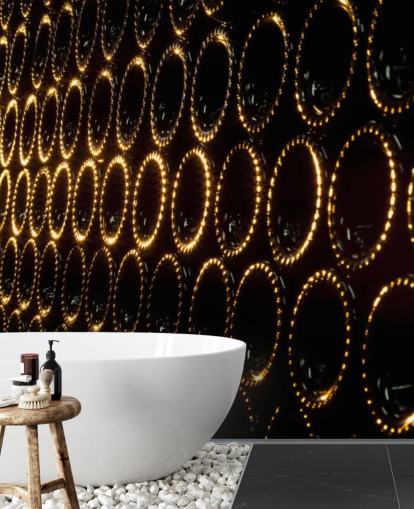 Stacked Wine Wall Mural