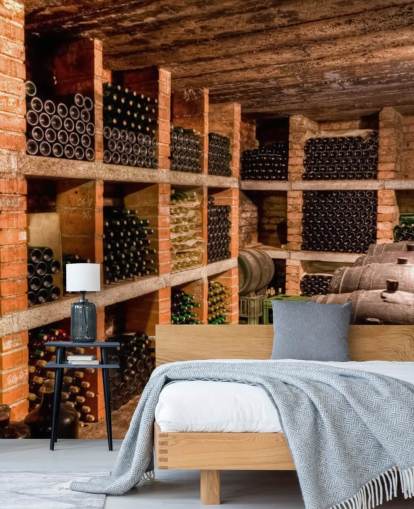 Carta da parati Shelved Wine Cellar
