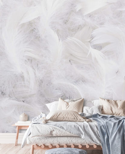 Papel pintado Plumas de avestruz