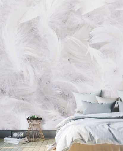 Ostrich Feather Wallpaper Mural