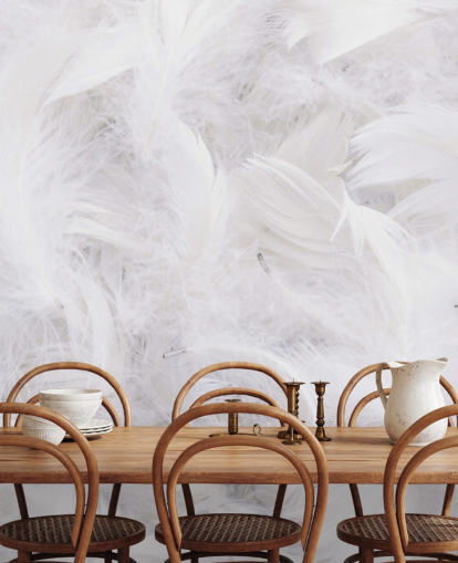 Ostrich Feather Wallpaper Mural