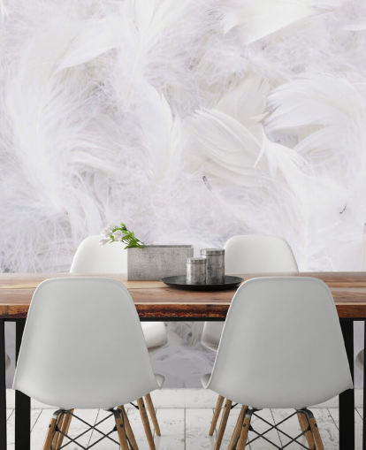 Ostrich Feather Wallpaper Mural