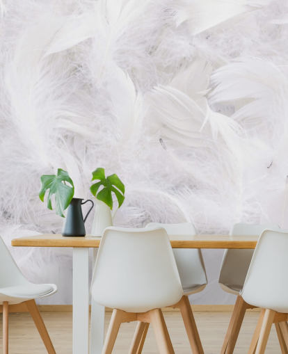 Ostrich Feather Wallpaper Mural