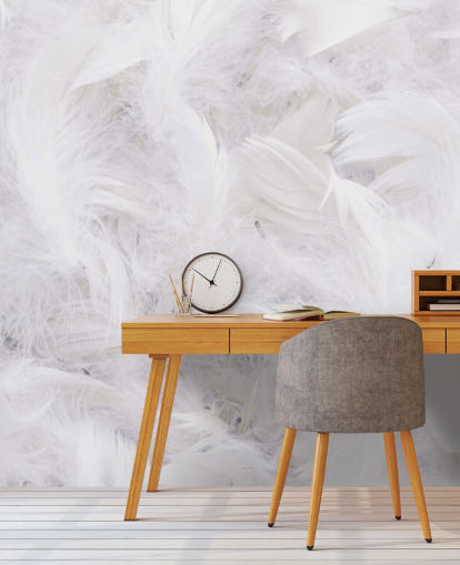 Ostrich Feather Wallpaper Mural