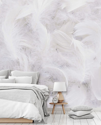 Papel pintado Plumas de avestruz