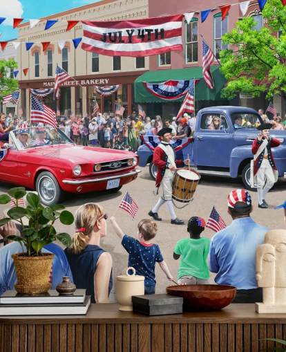 4th July Parade Care Home Wallpaper