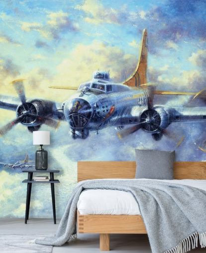 Mural Fortaleza voladora de Kevin Walsh