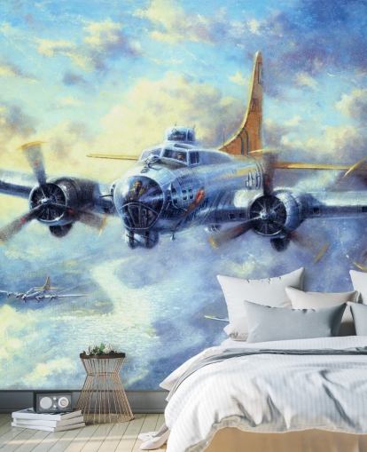Flying Fortress Mural van Kevin Walsh