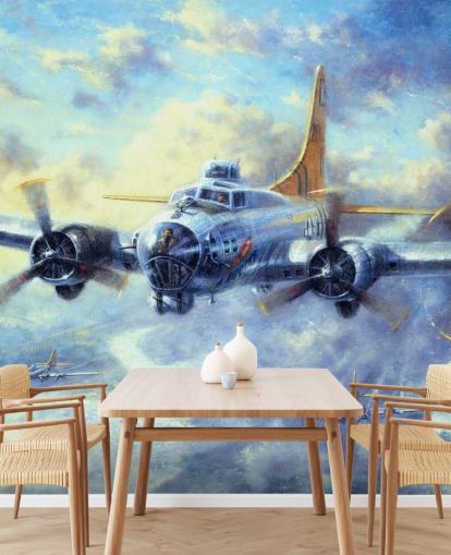 Mural Fortaleza voladora de Kevin Walsh